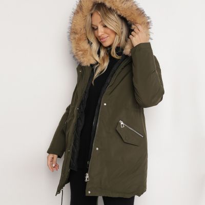 Parka damska casual born2be ze sklepu: born2be.pl w kategorii: Parki damskie - zdjęcie 054DCF2-170-2564_355478