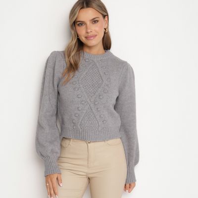 Sweter damski casual born2be ze sklepu: born2be.pl w kategorii: Swetry damskie - zdjęcie 054DCF2-170-2564_356282
