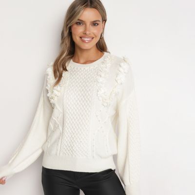 Sweter damski casual born2be ze sklepu: born2be.pl w kategorii: Swetry damskie - zdjęcie 054DCF2-170-2564_356293