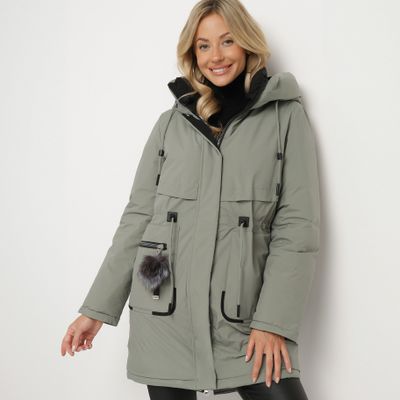 born2be - Parka damska casualowa ze sklepu: born2be.pl w kategorii: Parki damskie - zdjęcie 054DCF2-170-2564_357372