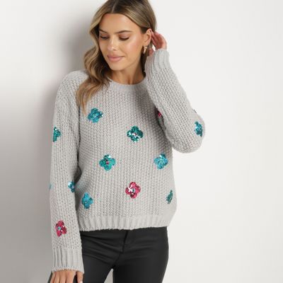 Sweter damski casualowy born2be ze sklepu: born2be.pl w kategorii: Swetry damskie - zdjęcie 054DCF2-170-2564_358117