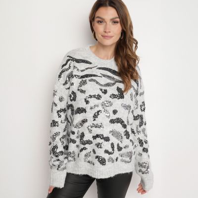 born2be - Sweter damski ze sklepu: born2be.pl w kategorii: Swetry damskie - zdjęcie 054DCF2-170-2564_358363