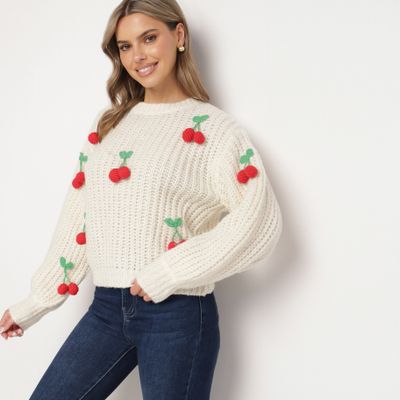 Sweter damski casual born2be ze sklepu: born2be.pl w kategorii: Swetry damskie - zdjęcie 054DCF2-170-2564_358366