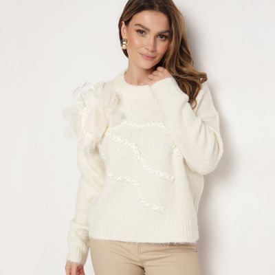 Sweter damski casual born2be ze sklepu: born2be.pl w kategorii: Swetry damskie - zdjęcie 054DCF2-170-2564_358368