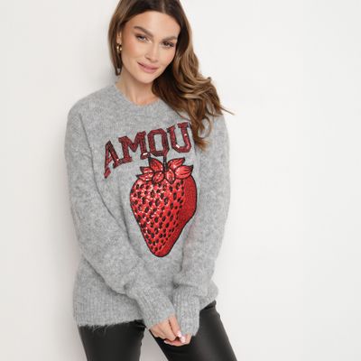 born2be - Sweter damski zimowy ze sklepu: born2be.pl w kategorii: Swetry damskie - zdjęcie 054DCF2-170-2564_358379