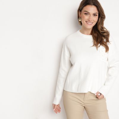 Sweter damski casualowy born2be ze sklepu: born2be.pl w kategorii: Swetry damskie - zdjęcie 054DCF2-170-2564_358469