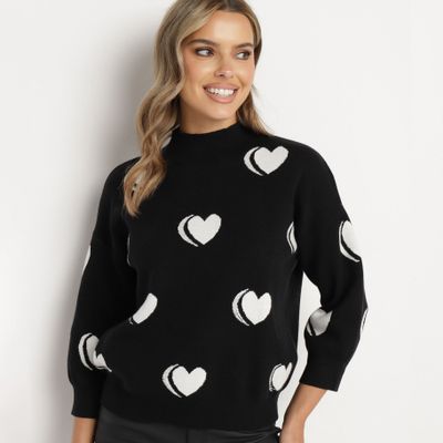 Sweter damski casualowy born2be ze sklepu: born2be.pl w kategorii: Swetry damskie - zdjęcie 054DCF2-170-2564_358658