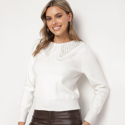 Sweter damski casual born2be ze sklepu: born2be.pl w kategorii: Swetry damskie - zdjęcie 054DCF2-170-2564_359516