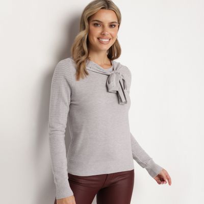 Sweter damski casual born2be ze sklepu: born2be.pl w kategorii: Swetry damskie - zdjęcie 054DCF2-170-2564_360049