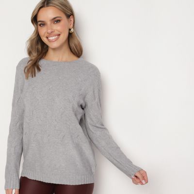 Sweter damski casualowy born2be ze sklepu: born2be.pl w kategorii: Swetry damskie - zdjęcie 054DCF2-170-2564_360610