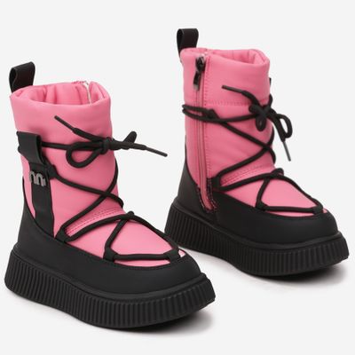 born2be - Buty zimowe dziecięce na zimę ze sklepu: born2be.pl w kategorii: Buty zimowe dziecięce - zdjęcie 054DCF2-170-2564_361650
