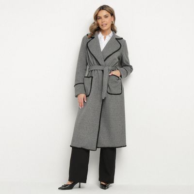 Płaszcz damski casual born2be ze sklepu: born2be.pl w kategorii: Płaszcze damskie - zdjęcie 054DCF2-170-2564_361668