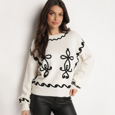 Sweter damski casualowy born2be ze sklepu: born2be.pl w kategorii: Swetry damskie - zdjęcie 054DCF2-170-2564_362176