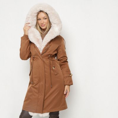 Parka damska na jesień born2be ze sklepu: born2be.pl w kategorii: Parki damskie - zdjęcie 054DCF2-170-2564_363446