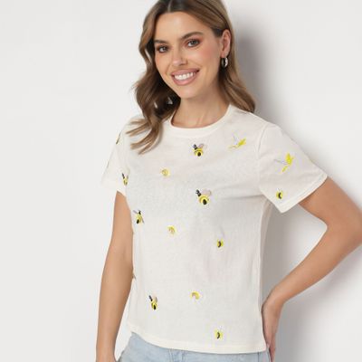 Bluzka damska na wiosnę casual born2be ze sklepu: born2be.pl w kategorii: Bluzki damskie - zdjęcie 054DCF2-170-2564_366622