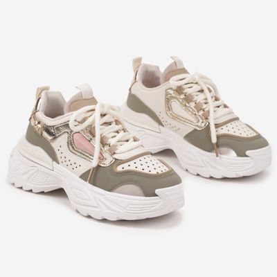 Buty sportowe damskie na wiosnę born2be ze sklepu: born2be.pl w kategorii: Buty sportowe damskie - zdjęcie 054DCF2-170-2564_372406