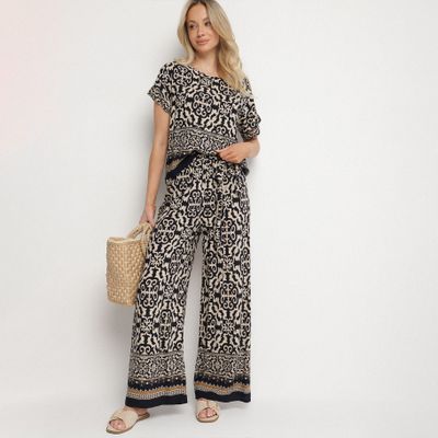 born2be - Kombinezon damski boho ze sklepu: born2be.pl w kategorii: Kombinezony damskie - zdjęcie 054DCF2-170-2564_372697