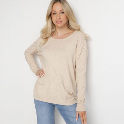 Sweter damski casual born2be ze sklepu: born2be.pl w kategorii: Swetry damskie - zdjęcie 054DCF2-170-2564_373236