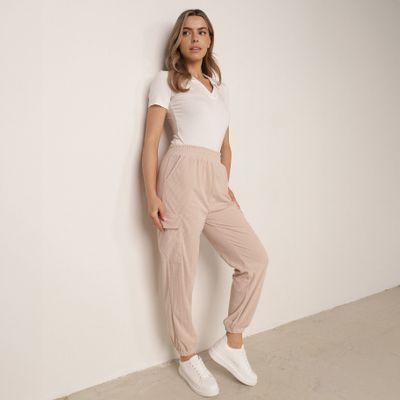 Spodnie damskie casual na wiosnę born2be ze sklepu: born2be.pl w kategorii: Spodnie damskie - zdjęcie 054DCF2-170-2564_375570