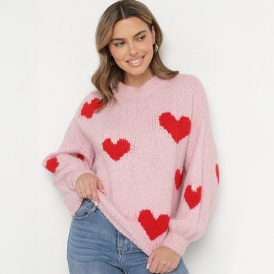 Sweter damski casual born2be ze sklepu: born2be.pl w kategorii: Swetry damskie - zdjęcie 054DCF2-170-2564_375984
