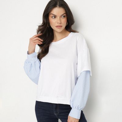Bluzka damska casualowa na wiosnę born2be ze sklepu: born2be.pl w kategorii: Bluzki damskie - zdjęcie 054DCF2-170-2564_376024