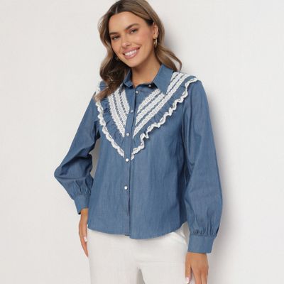 Koszula damska casual na wiosnę born2be ze sklepu: born2be.pl w kategorii: Koszule damskie - zdjęcie 054DCF2-170-2564_380023