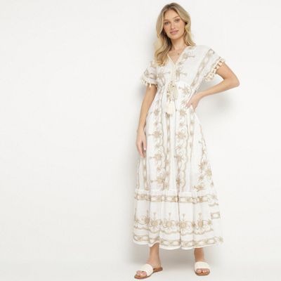 Sukienka w stylu boho born2be ze sklepu: born2be.pl w kategorii: Sukienki - zdjęcie 054DCF2-170-2564_380386
