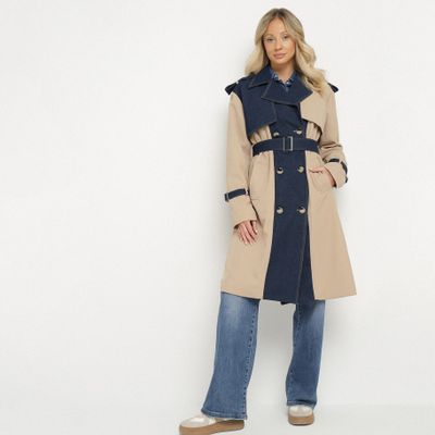 Płaszcz damski casual born2be ze sklepu: born2be.pl w kategorii: Płaszcze damskie - zdjęcie 054DCF2-170-2564_381541
