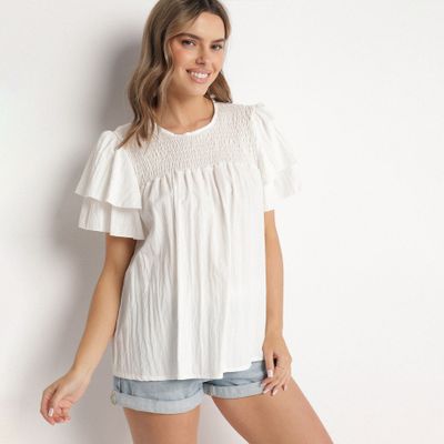 Bluzka damska na wiosnę casual born2be ze sklepu: born2be.pl w kategorii: Bluzki damskie - zdjęcie 054DCF2-170-2564_383856