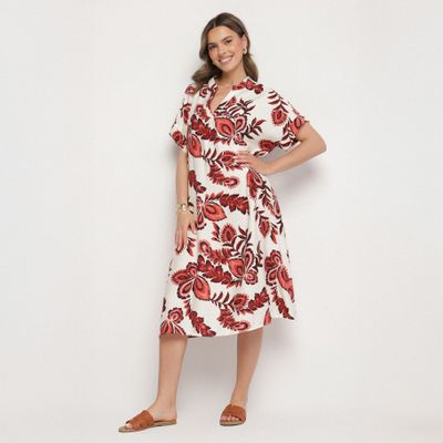 born2be - Sukienka boho trapezowa ze sklepu: born2be.pl w kategorii: Sukienki - zdjęcie 054DCF2-170-2564_388683