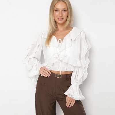 Bluzka damska w stylu boho born2be ze sklepu: born2be.pl w kategorii: Bluzki damskie - zdjęcie 054DCF2-170-2564_390161