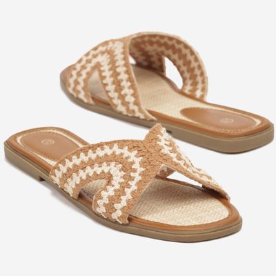 Klapki damskie w stylu boho na lato born2be ze sklepu: born2be.pl w kategorii: Klapki damskie - zdjęcie 054DCF2-170-2564_396691