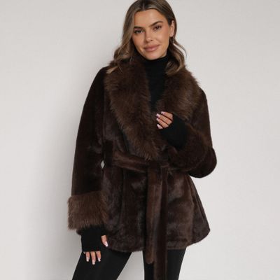 Futro damskie casual born2be ze sklepu: born2be.pl w kategorii: Futra damskie - zdjęcie 054DCF2-170-2564_398554