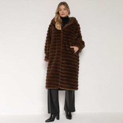 Płaszcz damski casual born2be ze sklepu: born2be.pl w kategorii: Płaszcze damskie - zdjęcie 054DCF2-170-2564_398582