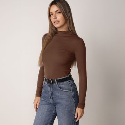 brązowy Bluzka damska casual born2be ze sklepu: born2be.pl w kategorii: Bluzki damskie