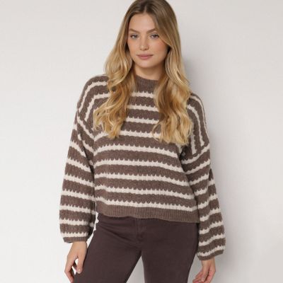 Sweter damski casualowy born2be ze sklepu: born2be.pl w kategorii: Swetry damskie - zdjęcie 054DCF2-170-2564_398881