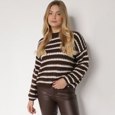 Sweter damski na zimę born2be ze sklepu: born2be.pl w kategorii: Swetry damskie - zdjęcie 054DCF2-170-2564_398882