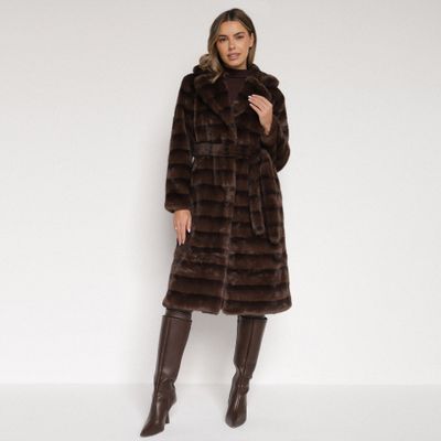 Płaszcz damski casual born2be ze sklepu: born2be.pl w kategorii: Płaszcze damskie - zdjęcie 054DCF2-170-2564_399085