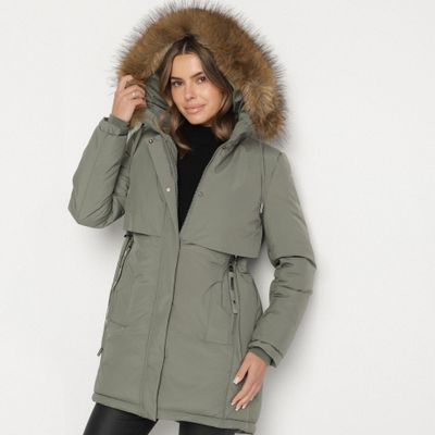 Parka damska born2be ze sklepu: born2be.pl w kategorii: Parki damskie - zdjęcie 054DCF2-170-2564_400293
