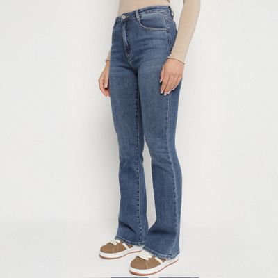 Jeansy damskie casual koronkowe born2be ze sklepu: born2be.pl w kategorii: Jeansy damskie - zdjęcie 054DCF2-170-2564_400441