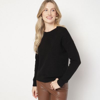 Sweter damski casualowy na zimę born2be ze sklepu: born2be.pl w kategorii: Swetry damskie - zdjęcie 054DCF2-170-2564_400960
