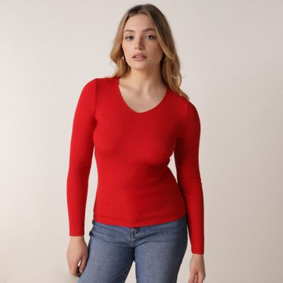 Sweter damski casual born2be ze sklepu: born2be.pl w kategorii: Swetry damskie - zdjęcie 054DCF2-170-2564_401051