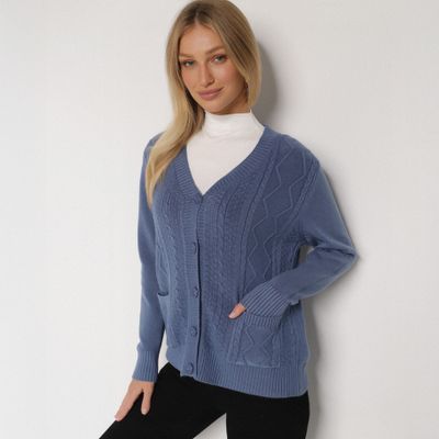 born2be - Sweter damski casual na zimę ze sklepu: born2be.pl w kategorii: Swetry damskie - zdjęcie 054DCF2-170-2564_401096