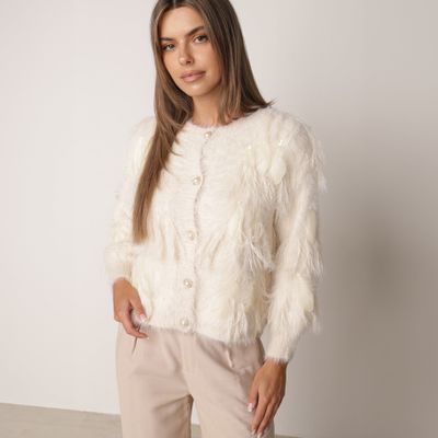 Sweter damski na zimę born2be ze sklepu: born2be.pl w kategorii: Swetry damskie - zdjęcie 054DCF2-170-2564_401286