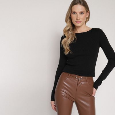 Sweter damski casual born2be ze sklepu: born2be.pl w kategorii: Swetry damskie - zdjęcie 054DCF2-170-2564_401381