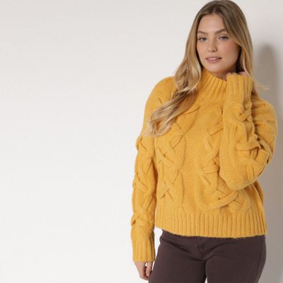 Sweter damski na zimę born2be ze sklepu: born2be.pl w kategorii: Swetry damskie - zdjęcie 054DCF2-170-2564_401556