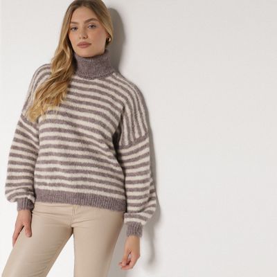 Sweter damski casualowy born2be ze sklepu: born2be.pl w kategorii: Swetry damskie - zdjęcie 054DCF2-170-2564_401670
