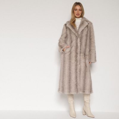 Płaszcz damski casual born2be ze sklepu: born2be.pl w kategorii: Płaszcze damskie - zdjęcie 054DCF2-170-2564_402622