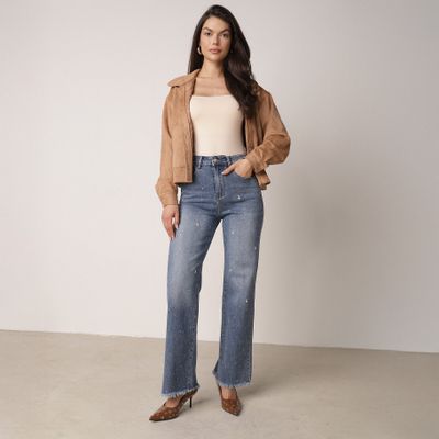 born2be - Jeansy damskie casual ze sklepu: born2be.pl w kategorii: Jeansy damskie - zdjęcie 054DCF2-170-2564_402631