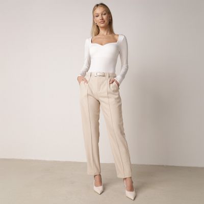 Spodnie damskie na wiosnę casual born2be ze sklepu: born2be.pl w kategorii: Spodnie damskie - zdjęcie 054DCF2-170-2564_403302